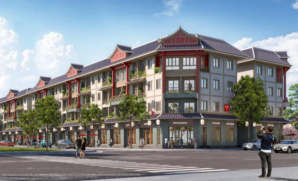 Phối cảnh nhà phố liền kề