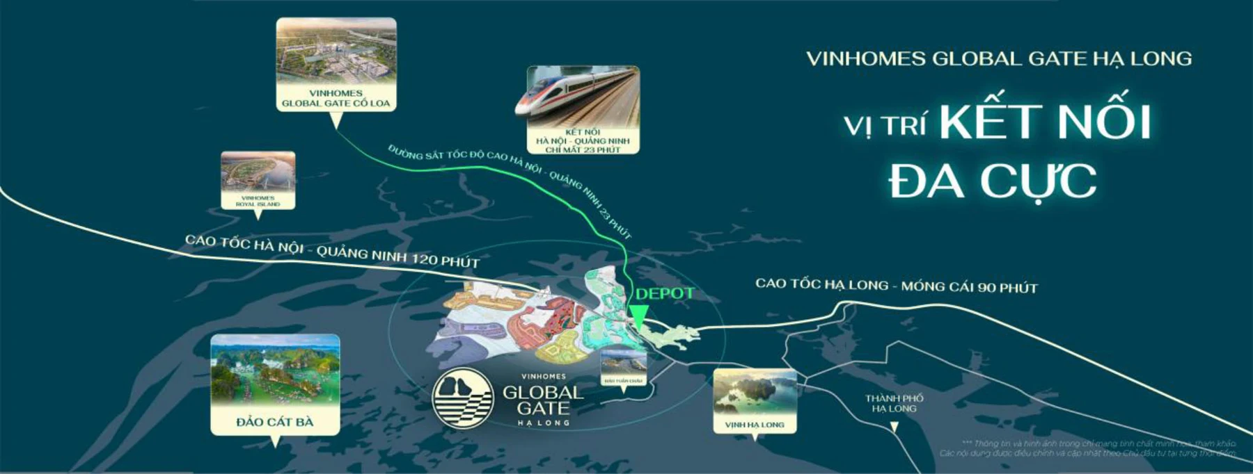 Sơ đồ vị trí và kết nối Global Gate Hạ Long