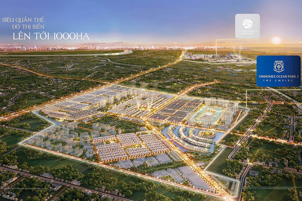 Phối cảnh tổng thể Vinhomes Ocean Park 2